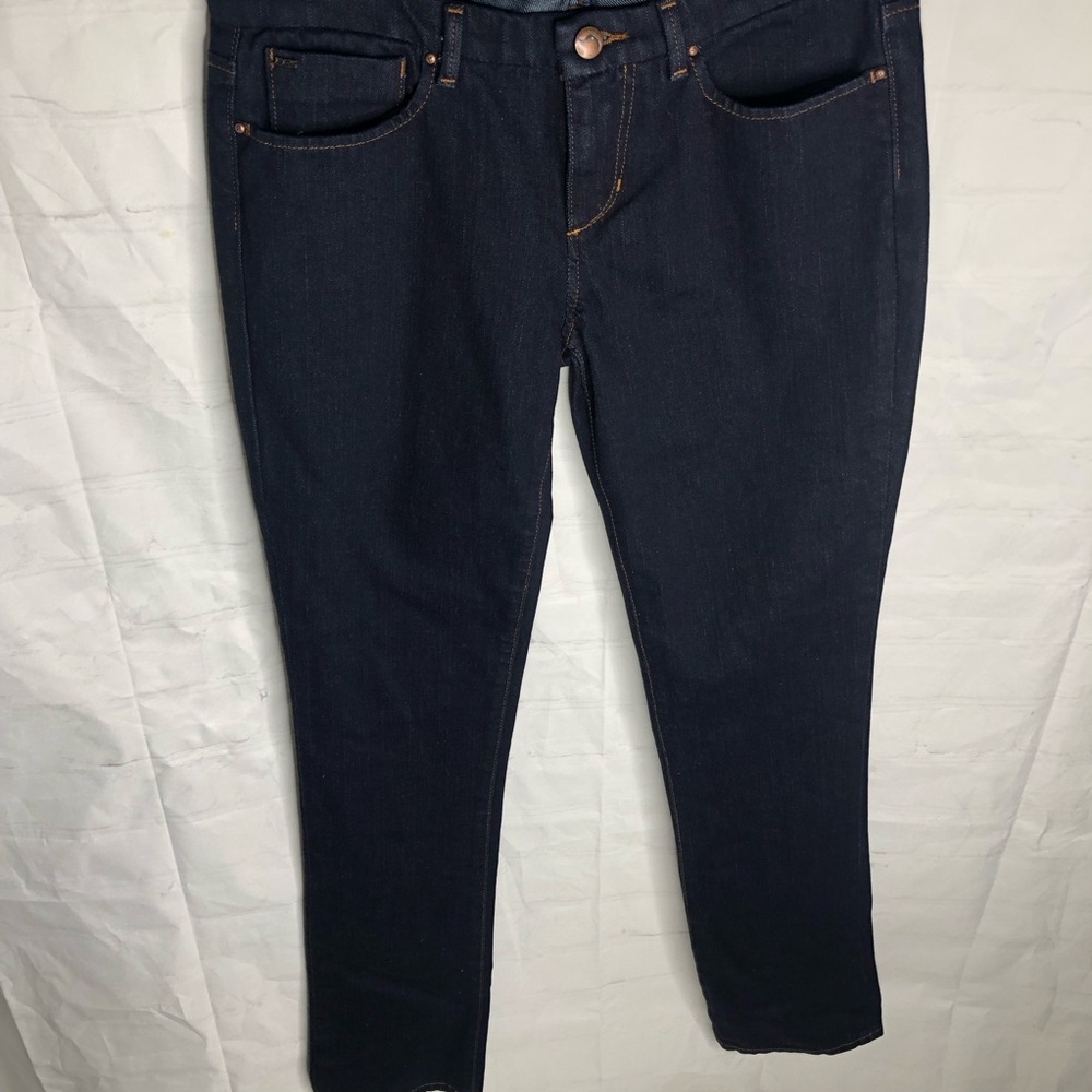 Joe's Jeans Womens Size 27 Low Rise Cigarette Skinny Dark Wash Denim Blue